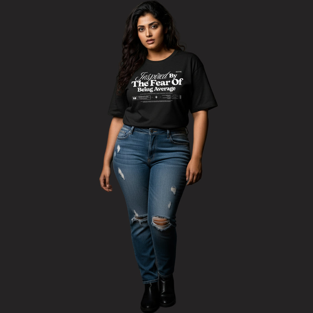 Fear Of Being Average Oversized T-Shirt