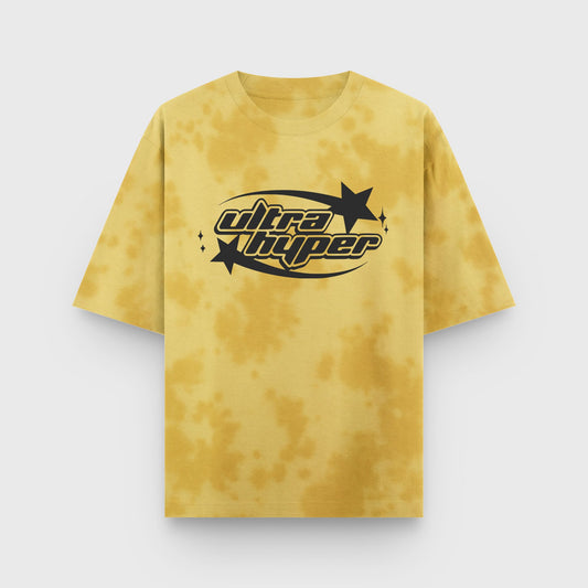 Ultra Hyper Yellow Tie-Dye Oversized T-Shirt