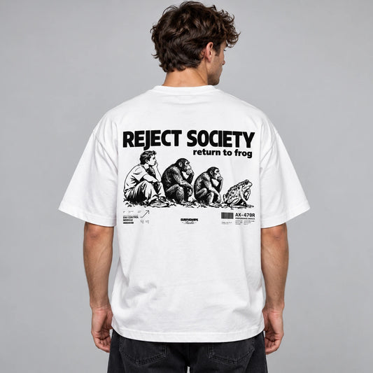 Reject Society Oversized T-Shirt | 260 GSM Cotton Terry