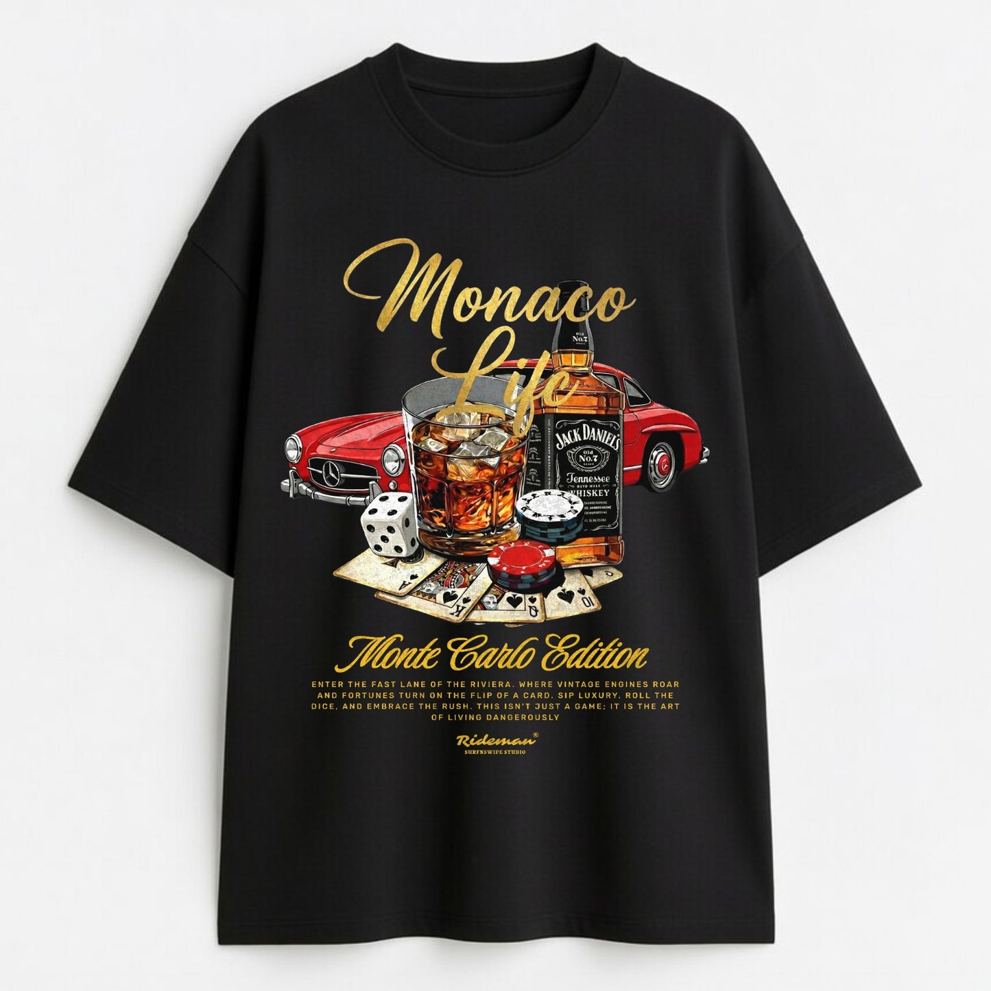 Monaco Life Monte Carlo Edition Oversized French Terry T-Shirt