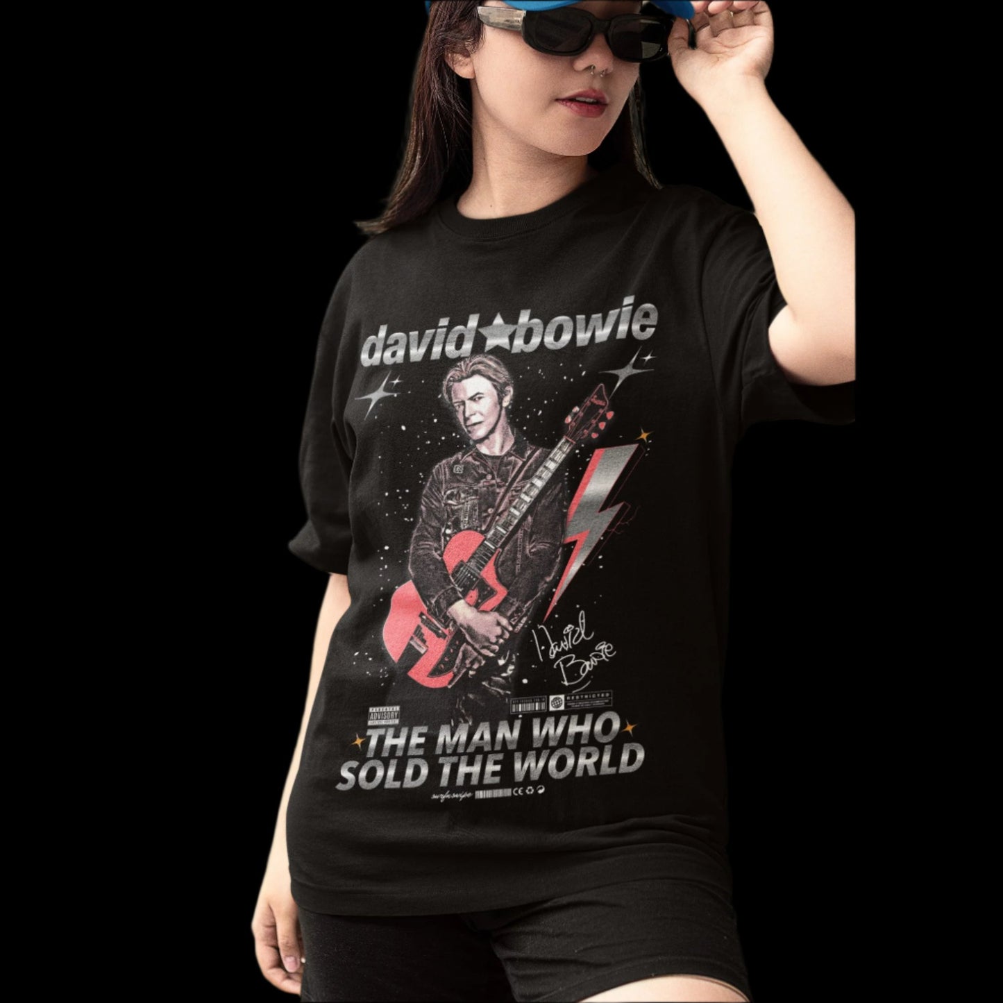 David Bowie Oversized T-shirt -Unisex Tee