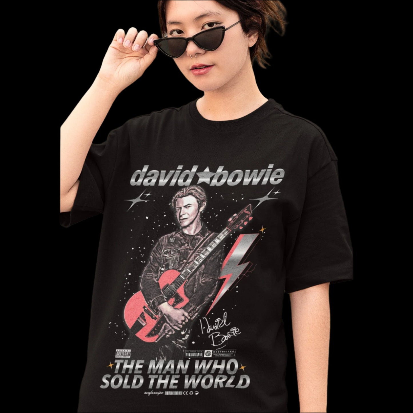 David Bowie Oversized T-shirt -Unisex Tee