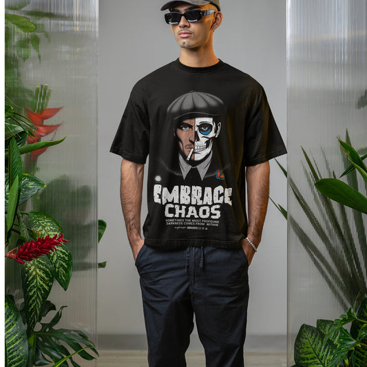 Embrace Chaos Edgy Streetwear Design Unisex T-shirt