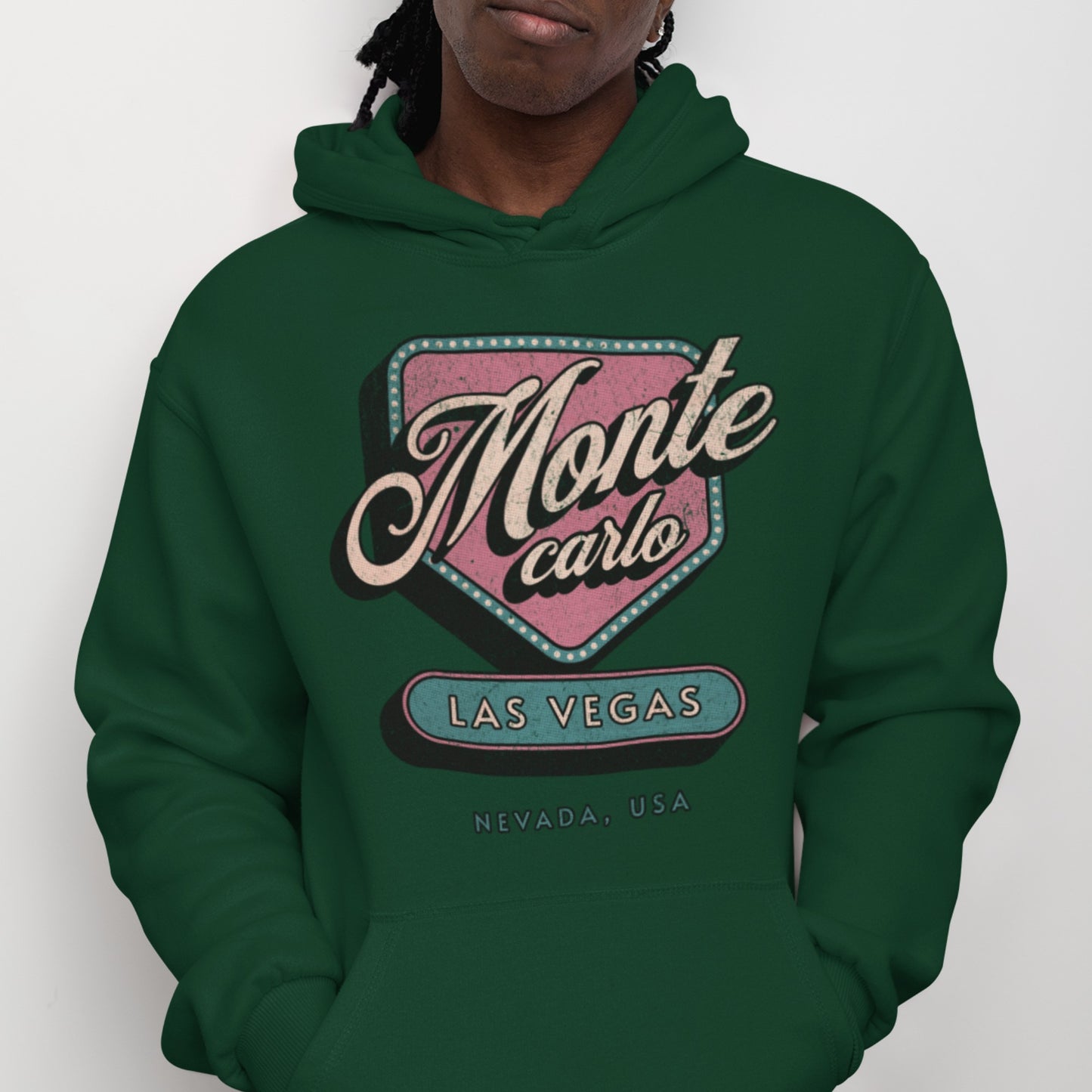 Monte Carlo Hoodie - Vintage Vegas Design