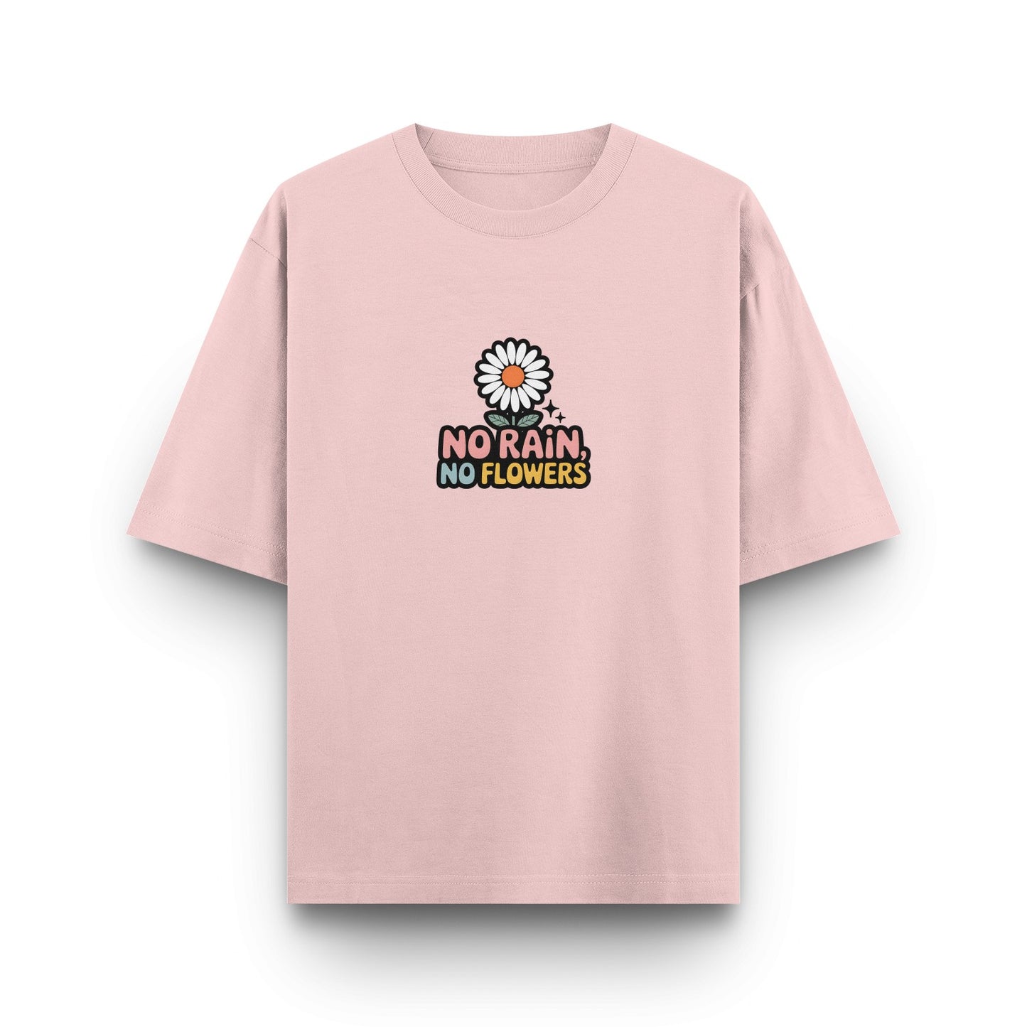 No Rain No Flowers Retro T-Shirt