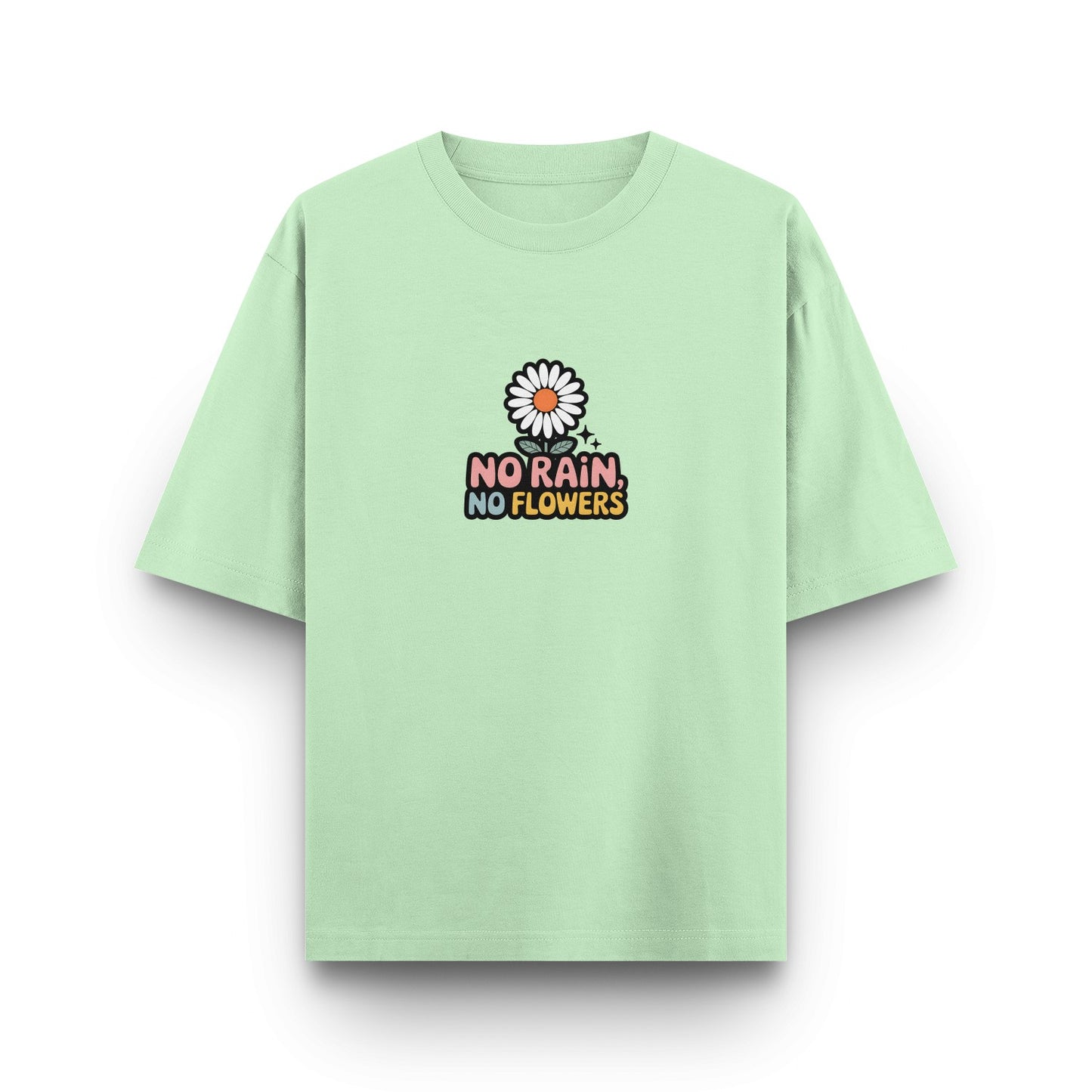 No Rain No Flowers Retro T-Shirt