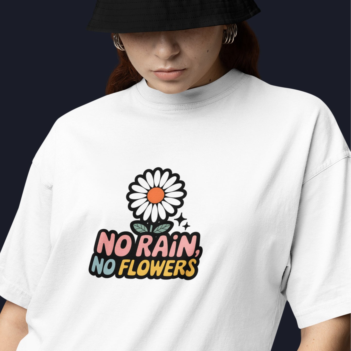 No Rain No Flowers Retro T-Shirt