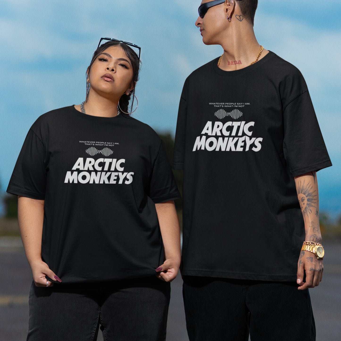 Oversized Arctic Monkeys Vintage-Inspired Tee
