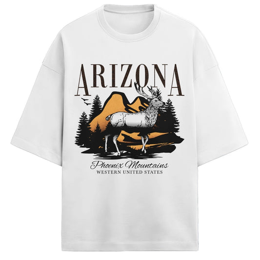 Oversized Arizona Graphic  French Terry Tee