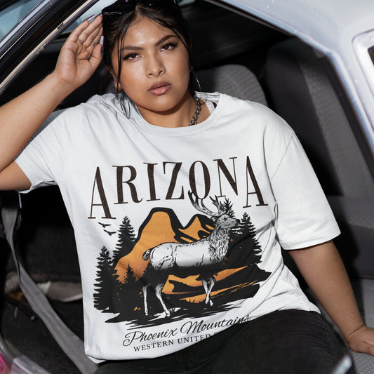 Oversized Arizona Graphic  French Terry Tee