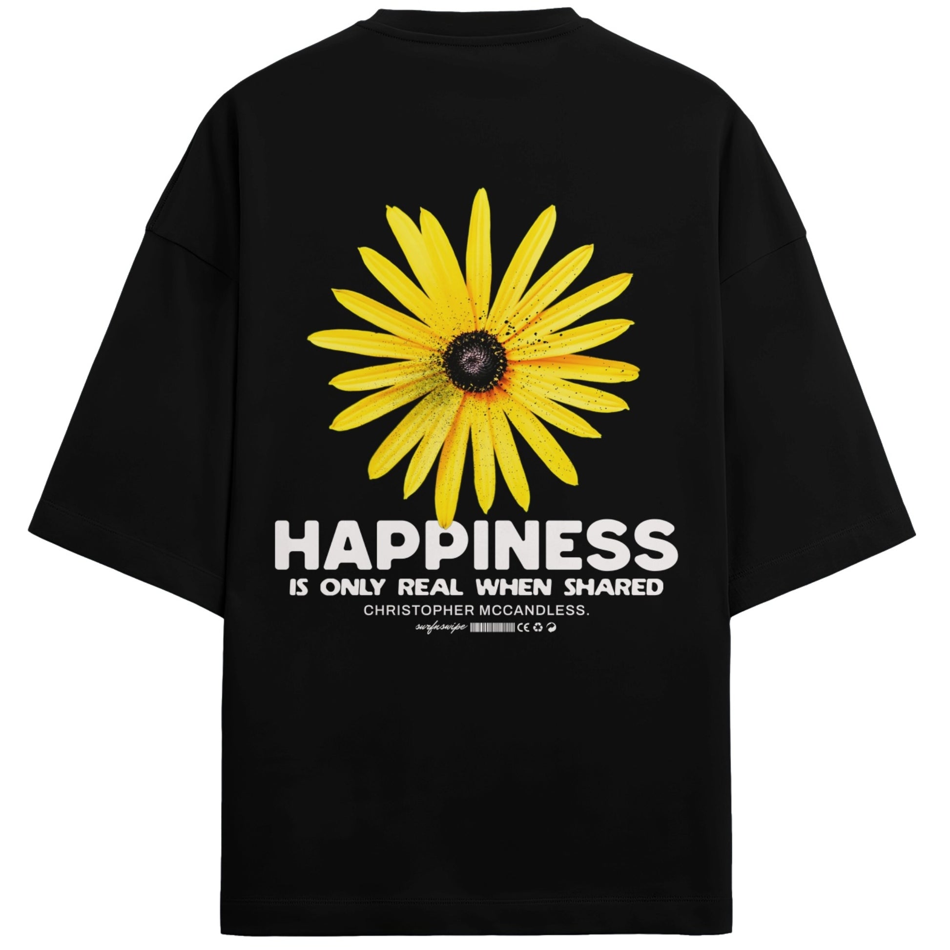 Oversized Inspirational Quote T-Shirt