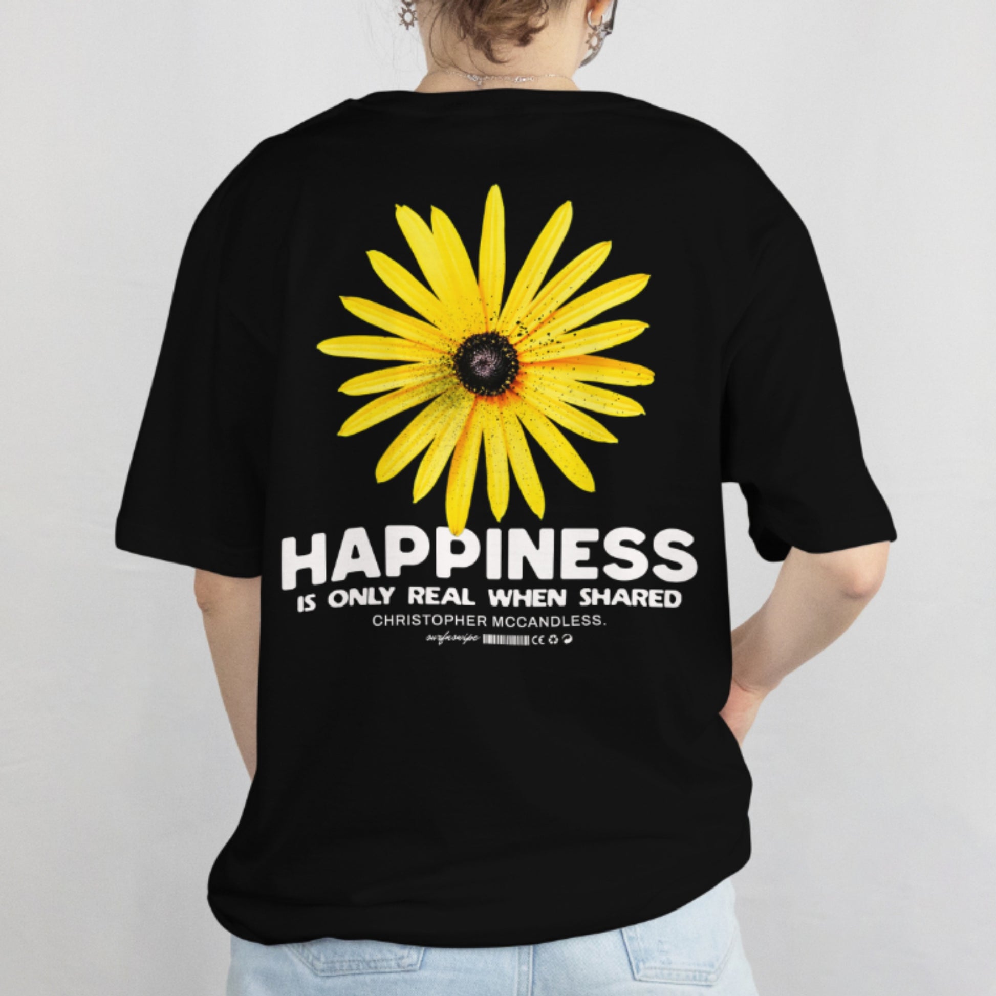 Oversized Inspirational Quote T-Shirt