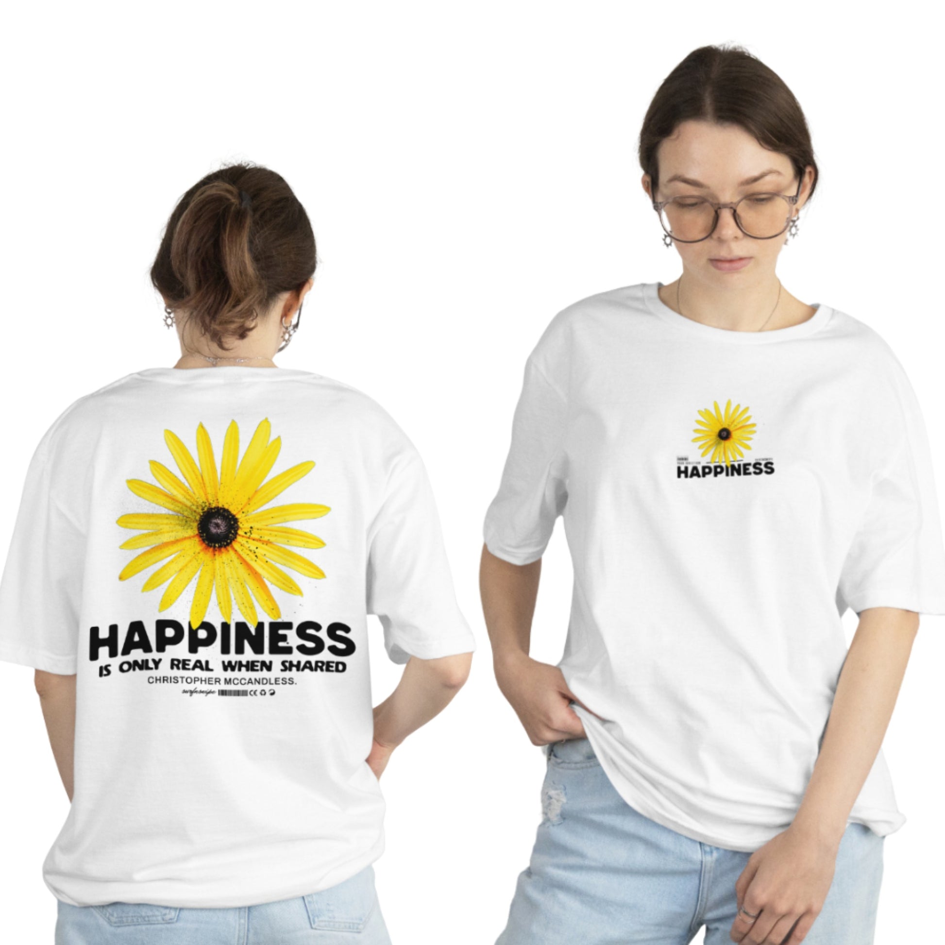 Oversized Inspirational Quote T-Shirt