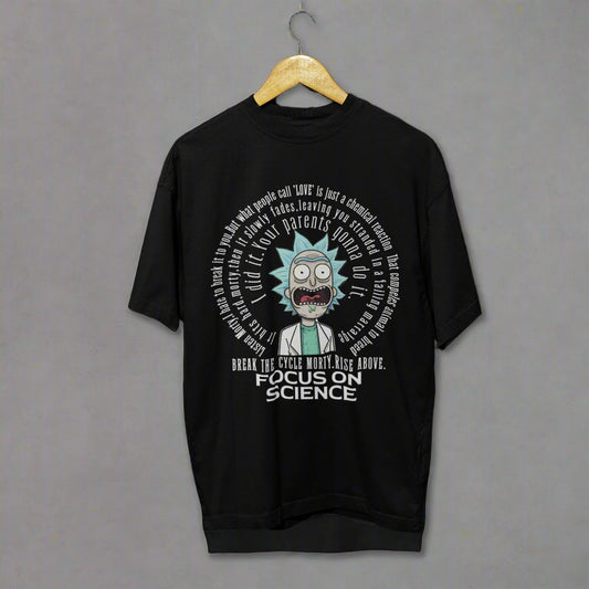 Oversized Rick and Morty "Love is a Chemical Reaction" T-Shirt