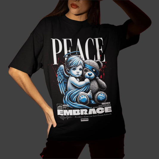 Printed Drop-Shoulder Sleeves Unisex Oversized T-shirt