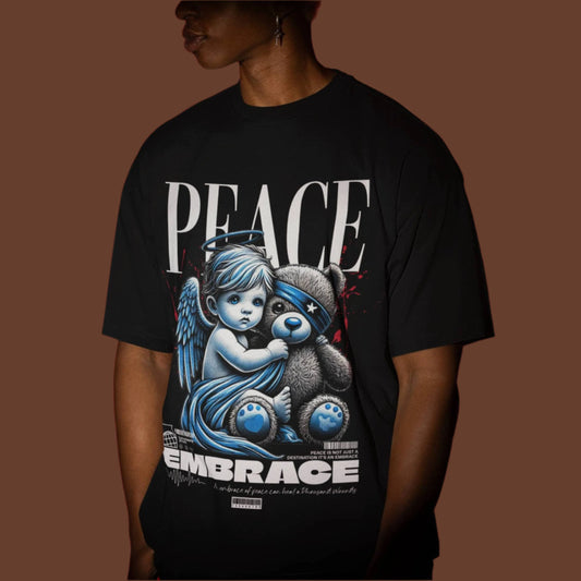 Printed Drop-Shoulder Sleeves Unisex Oversized T-shirt