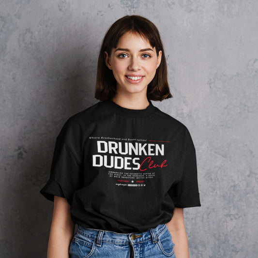 Retro Drunken Dude Club Tee