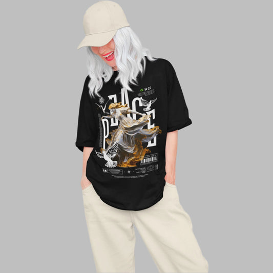 Vintage Inspired Unisex  Organic Cotton Oversize T-Shirt