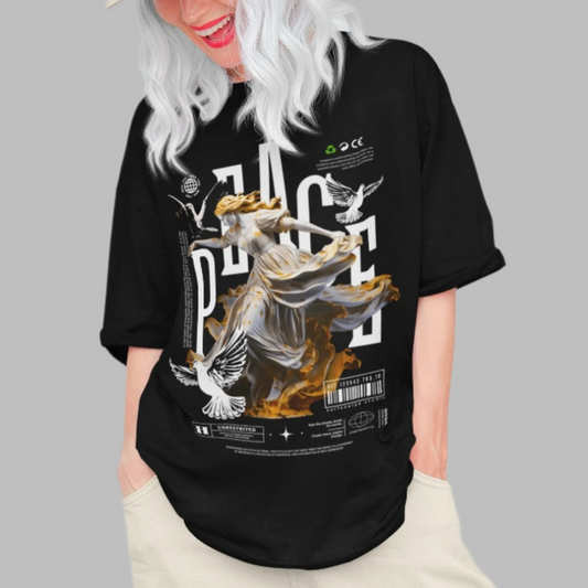 Vintage Inspired Unisex Organic Cotton Oversize T-Shirt