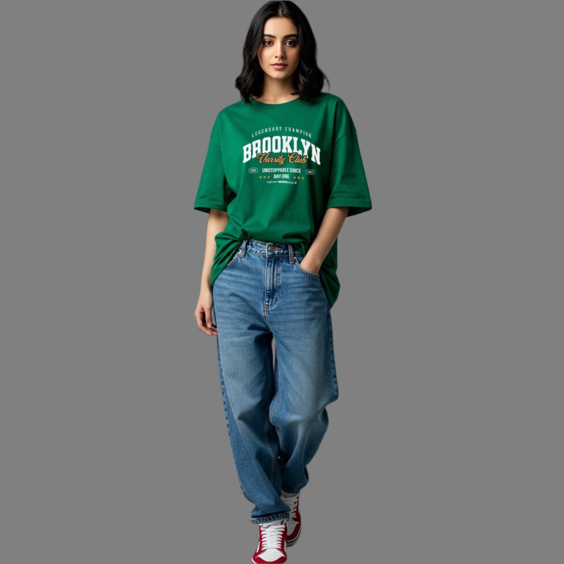 Green Brooklyn Varsity Club T-Shirt
