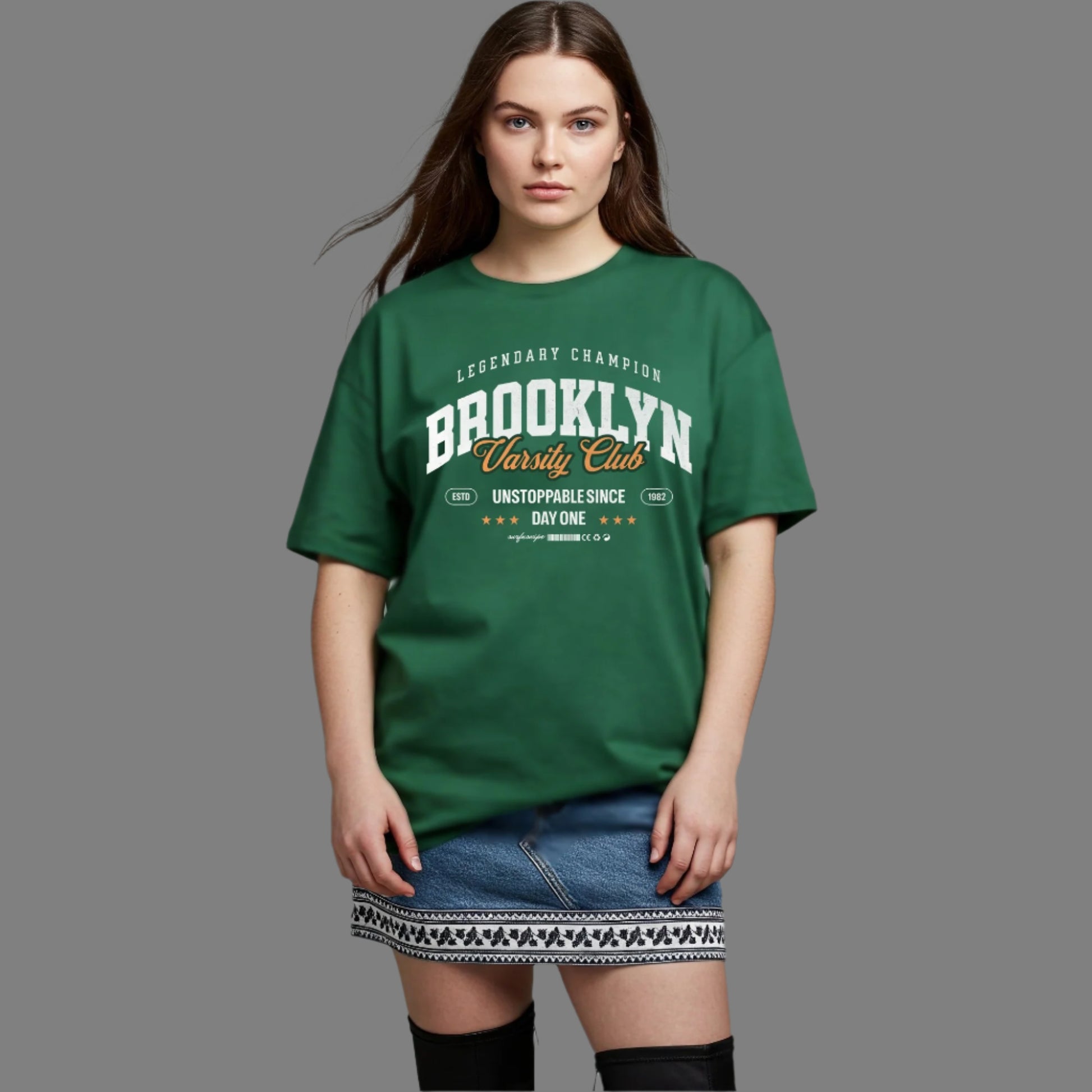 Green Brooklyn Varsity Club T-Shirt