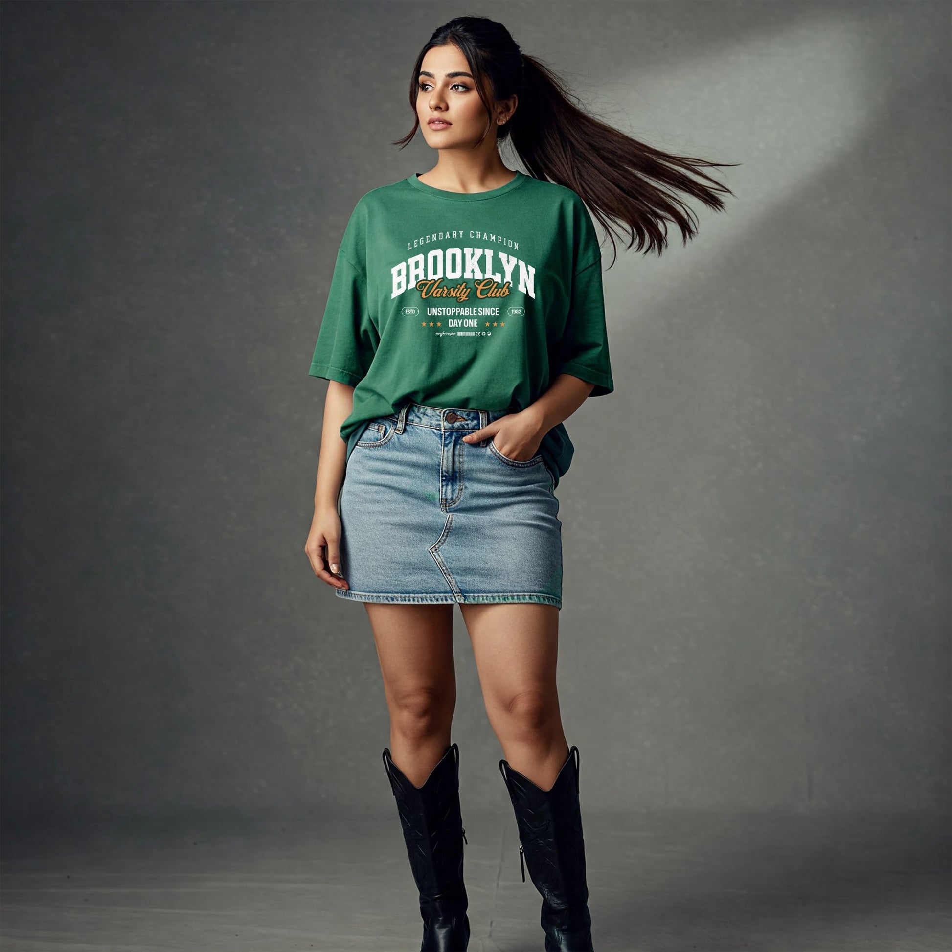 Green Brooklyn Varsity Club T-Shirt
