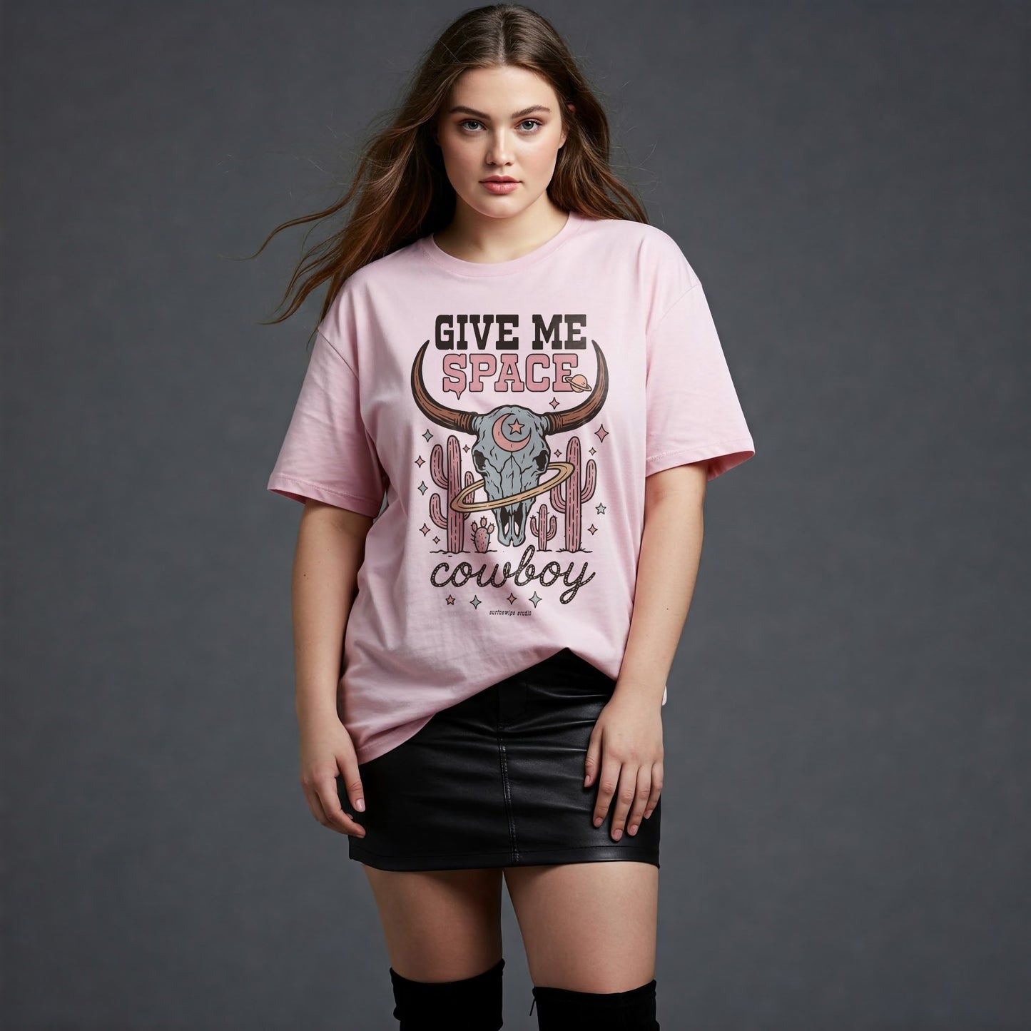 Woman wearing oversized