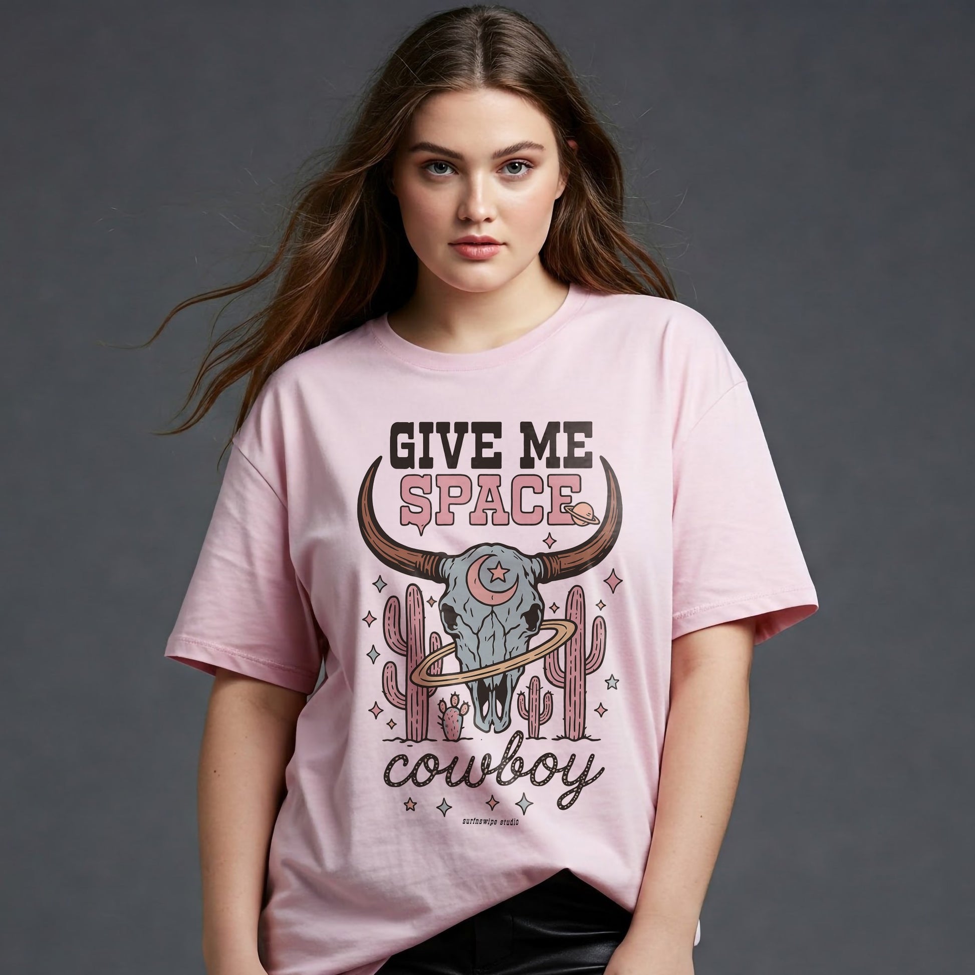 Woman wearing oversized