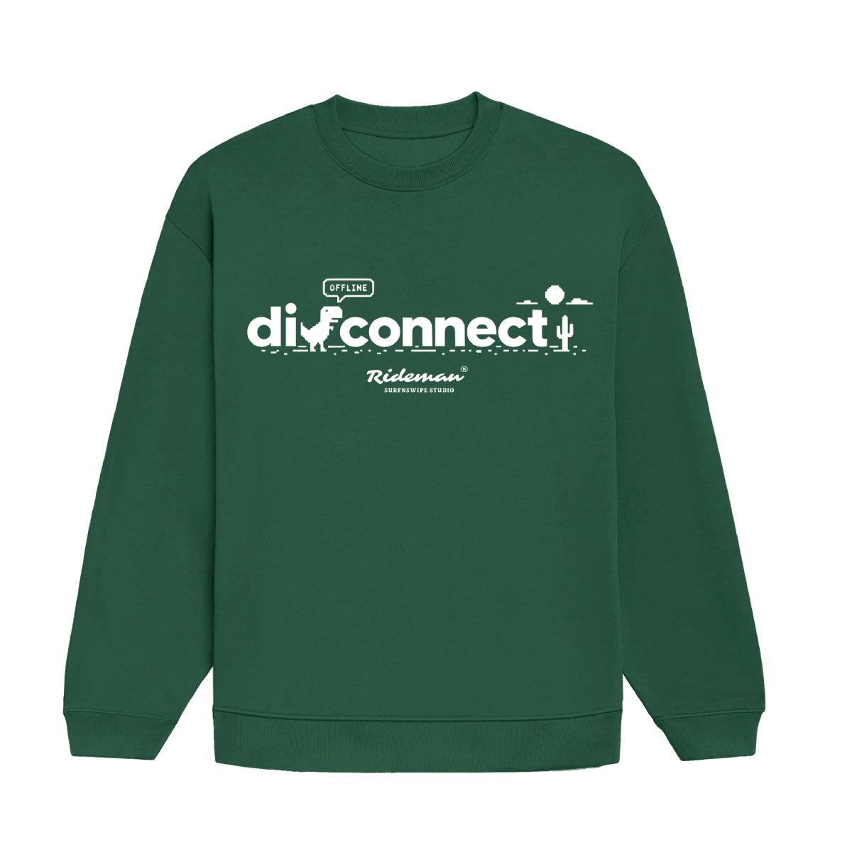 Disconnect Graphic Oversized Heavyweight Sweatshirt