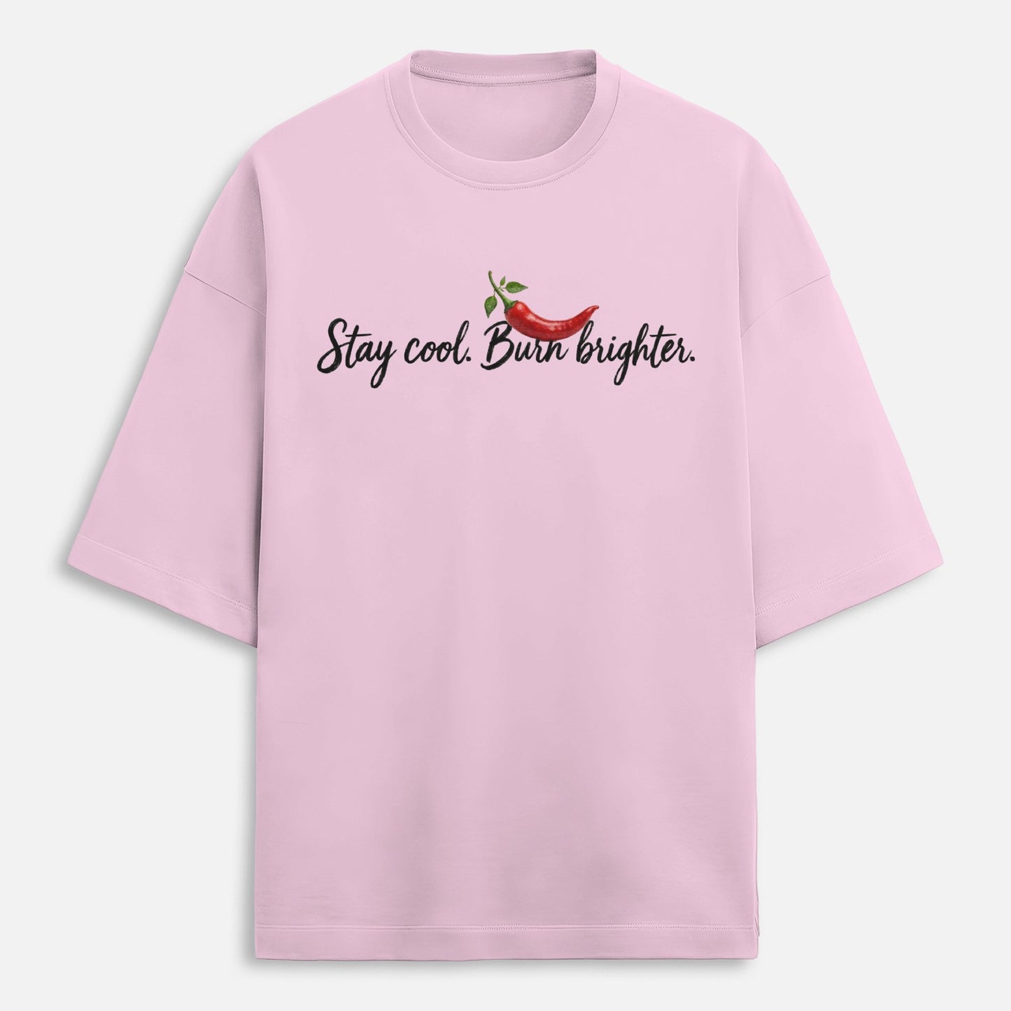 Hotter Than Your Ego Oversized Chili Graphic T-Shirt