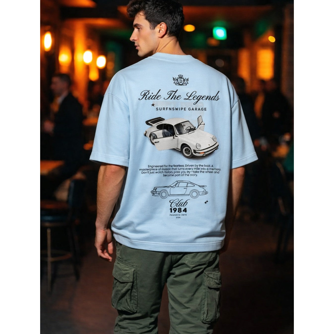 Ride The Legends Oversized Heavyweight Tee