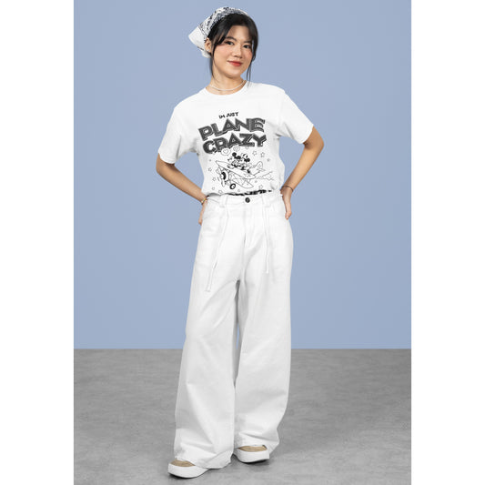 Plane Crazy Mickey & Minnie T-Shirt -Supima Cotton Retro Tee