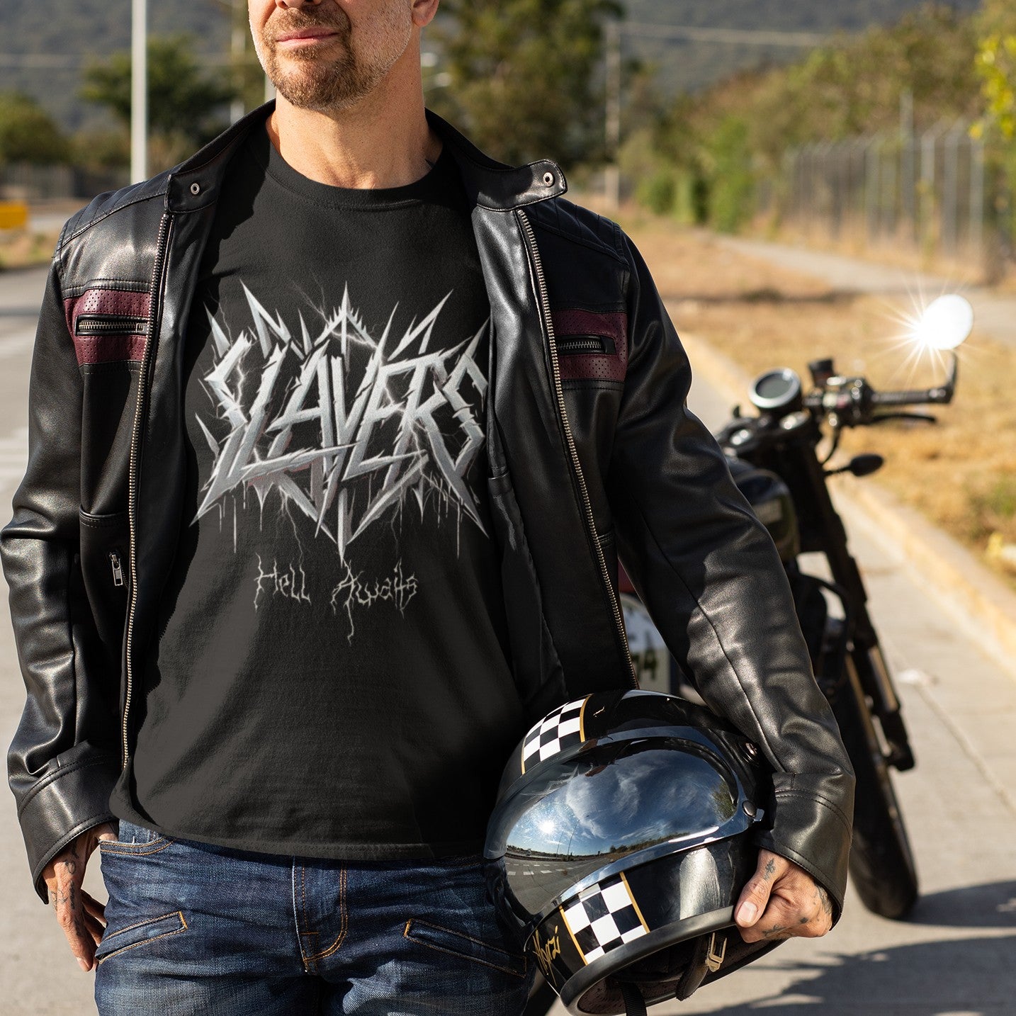 Metal Band Logo Supima Black Cotton Tee