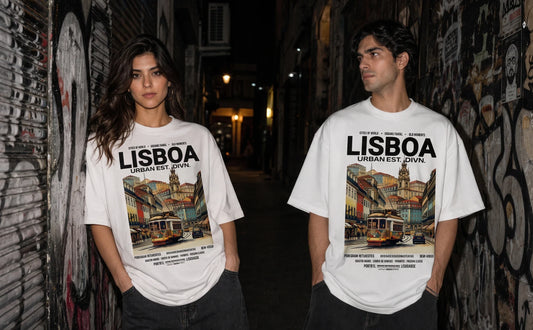 Lisboa Graphic Oversized Streetwear T-Shirt