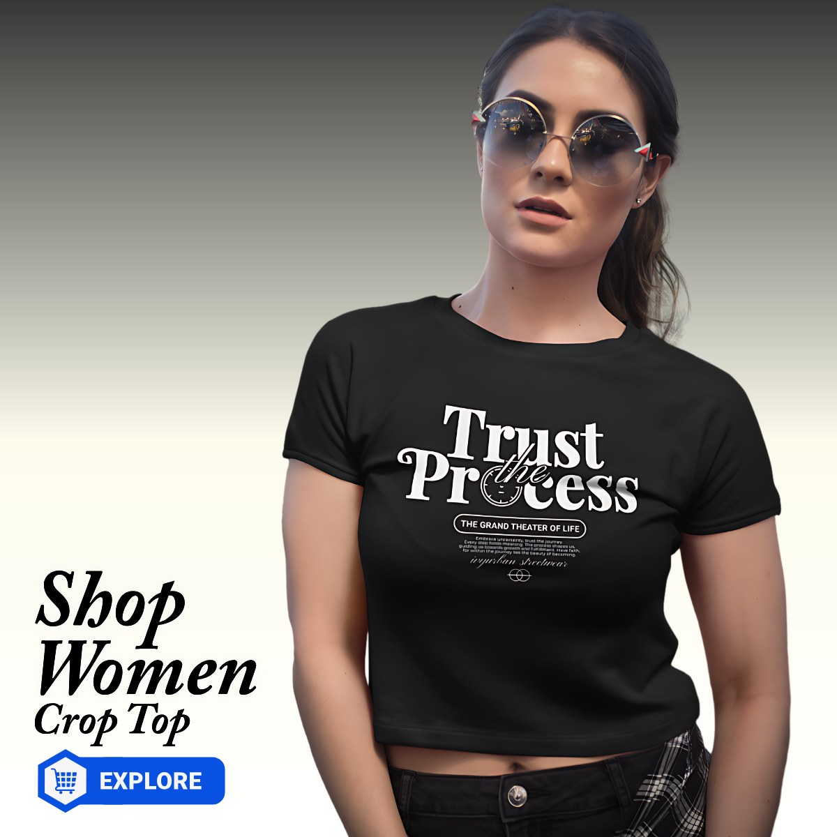 Crop top for women