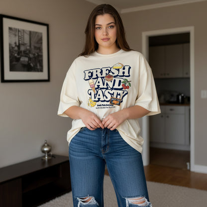 Fresh & Tasty Oversized Unisex T-Shirt