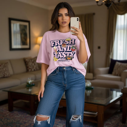 Fresh & Tasty Oversized Unisex T-Shirt