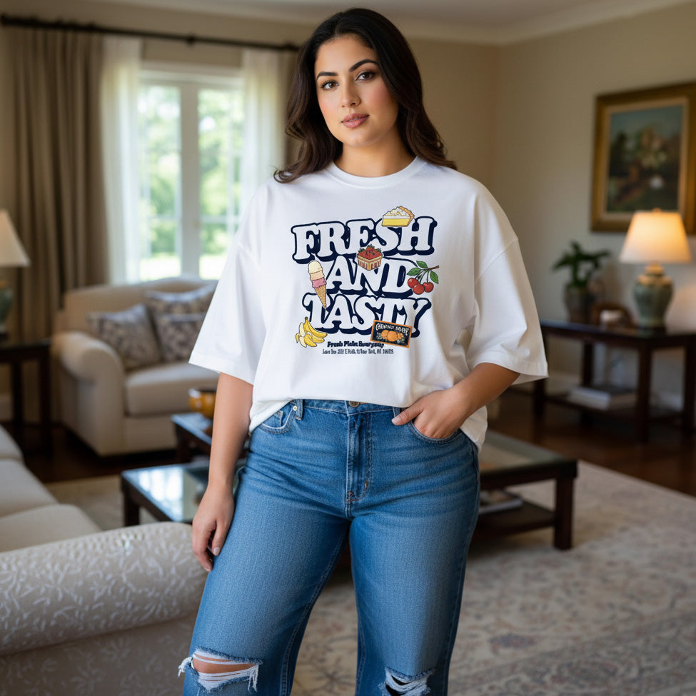Fresh & Tasty Oversized Unisex T-Shirt