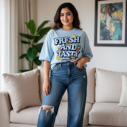 Fresh & Tasty Oversized Unisex T-Shirt