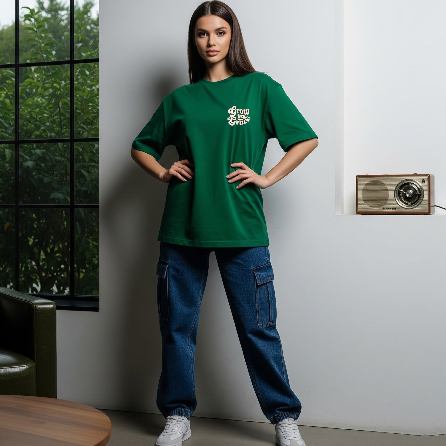 Grow in Grace oversized t-shirt