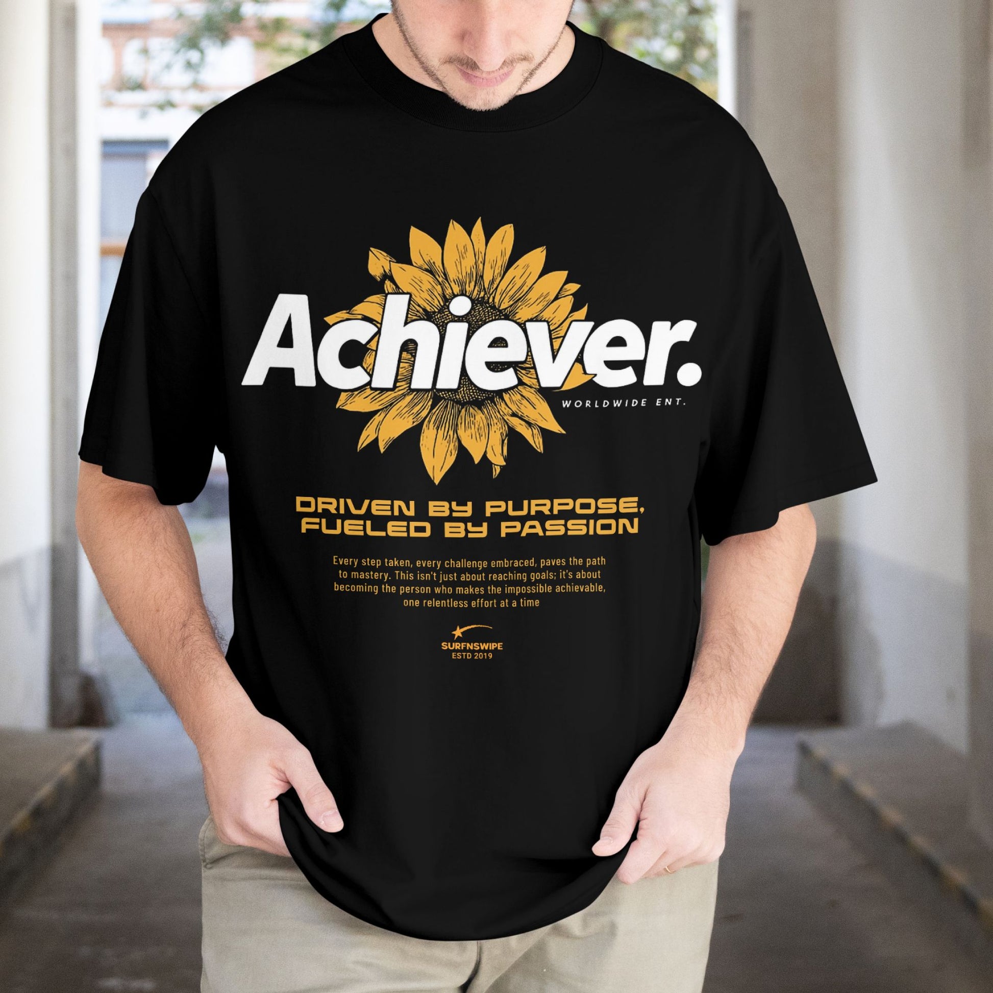 achiever-sunflower-motivational-graphic-t-shirt