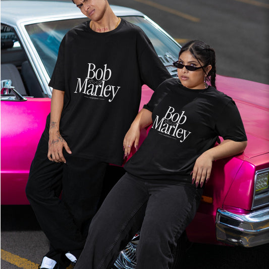 Buy Bob Marley Oversized Black T-Shirt Online 