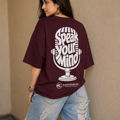 Speak Your Mind Oversized Graphic T-Shirt