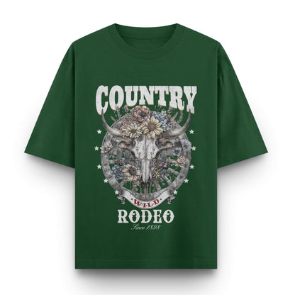 Country Wild Rodeo Skull T-Shirt