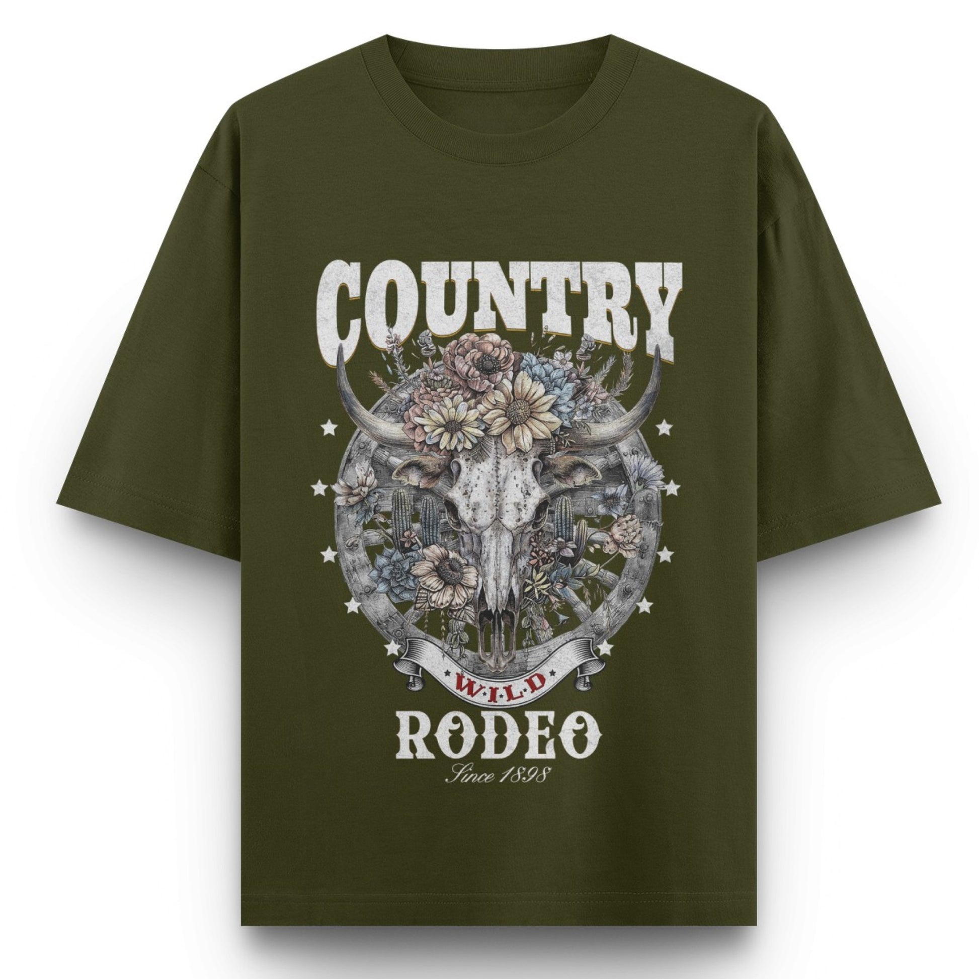 Country Wild Rodeo Skull T-Shirt