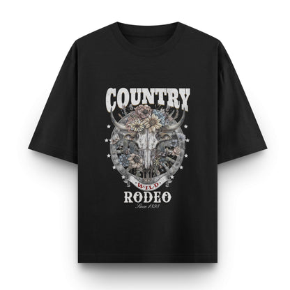 Country Wild Rodeo Skull T-Shirt