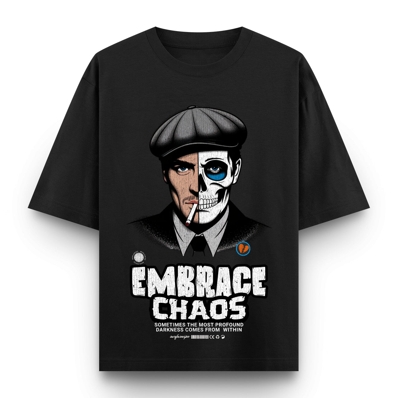 Embrace Chaos Edgy Streetwear Design Unisex T-shirt
