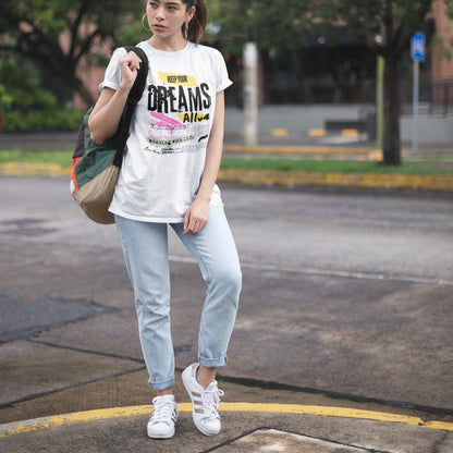 Keep Your Dream Alive Printed Cotton Oversize T-shirt