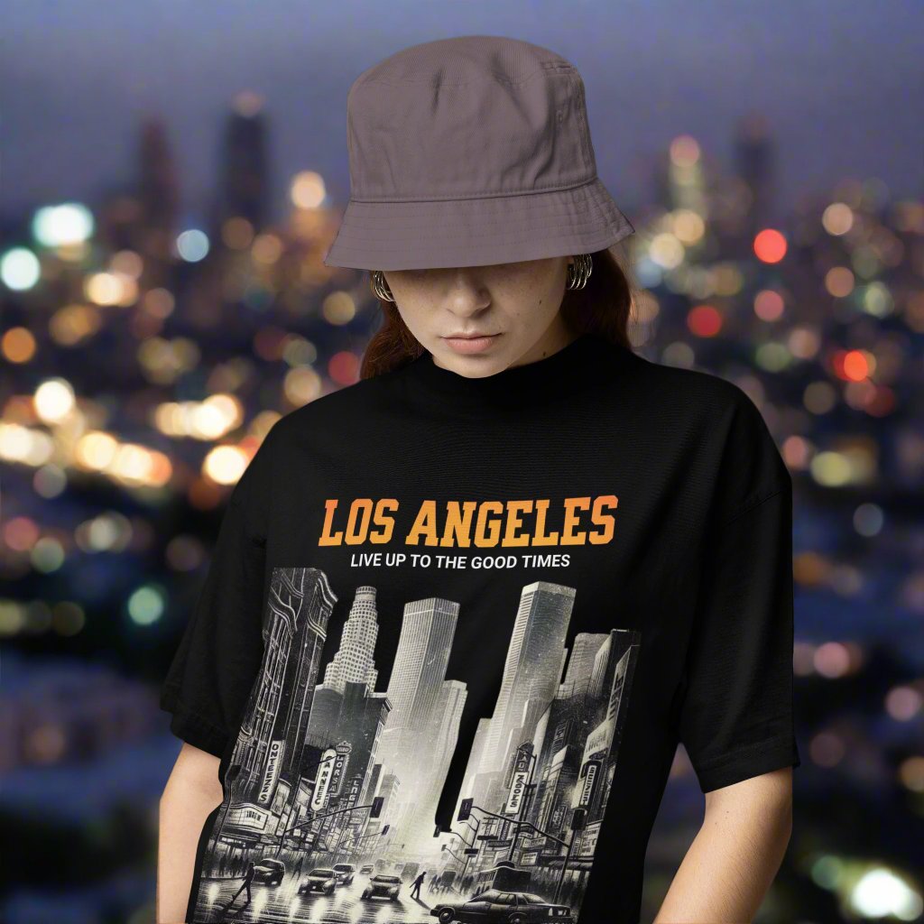 LA City Nights Oversized Graphic Tee 