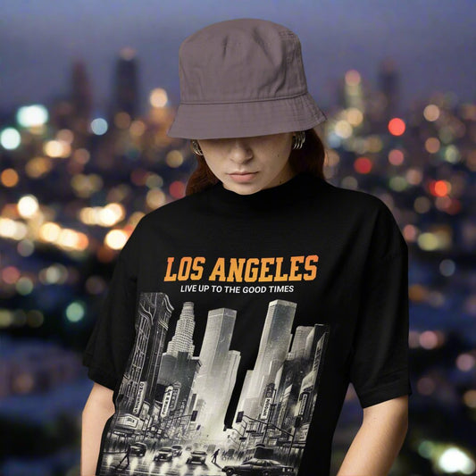 LA City Nights Oversized Graphic Tee 